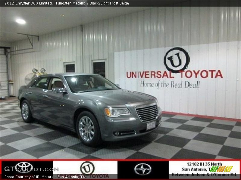 Tungsten Metallic / Black/Light Frost Beige 2012 Chrysler 300 Limited