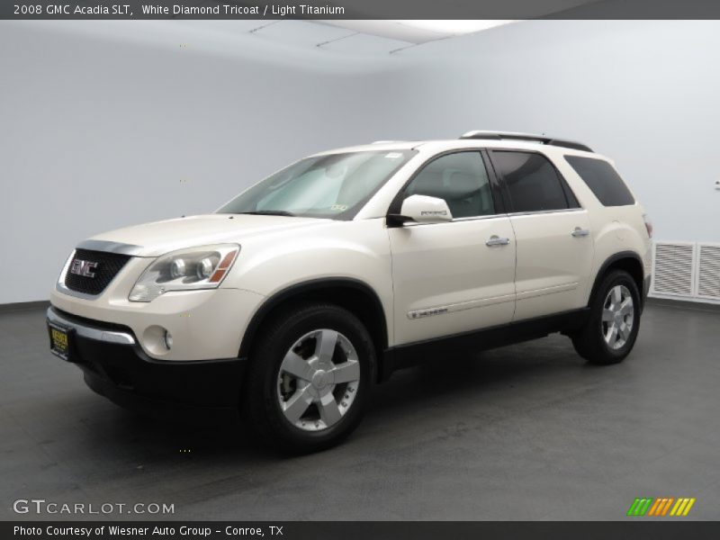 White Diamond Tricoat / Light Titanium 2008 GMC Acadia SLT