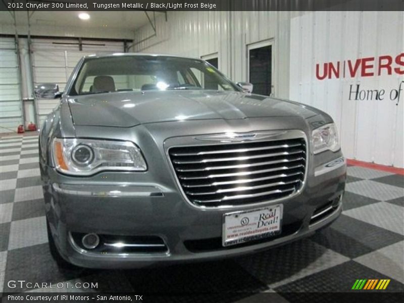 Tungsten Metallic / Black/Light Frost Beige 2012 Chrysler 300 Limited
