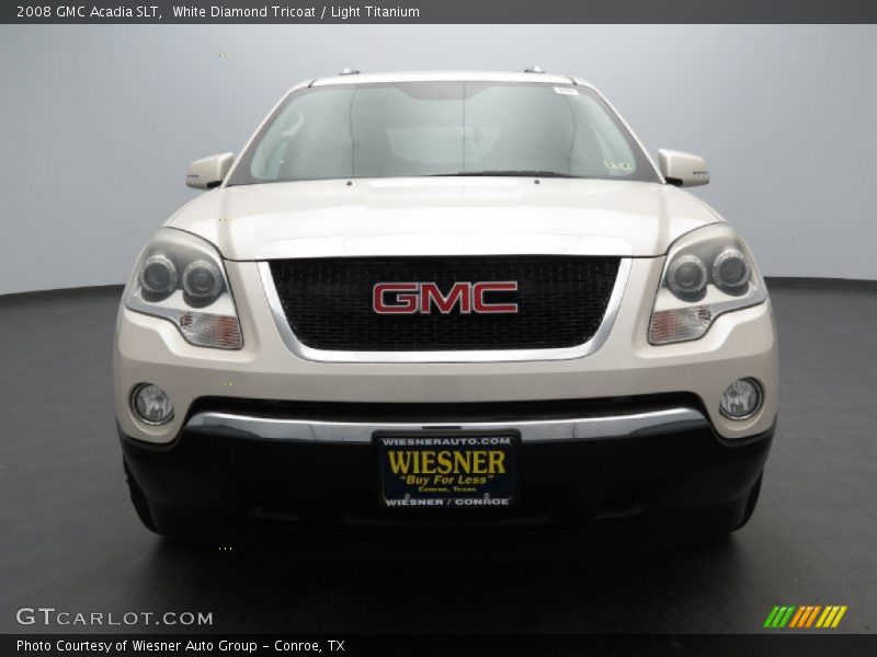 White Diamond Tricoat / Light Titanium 2008 GMC Acadia SLT