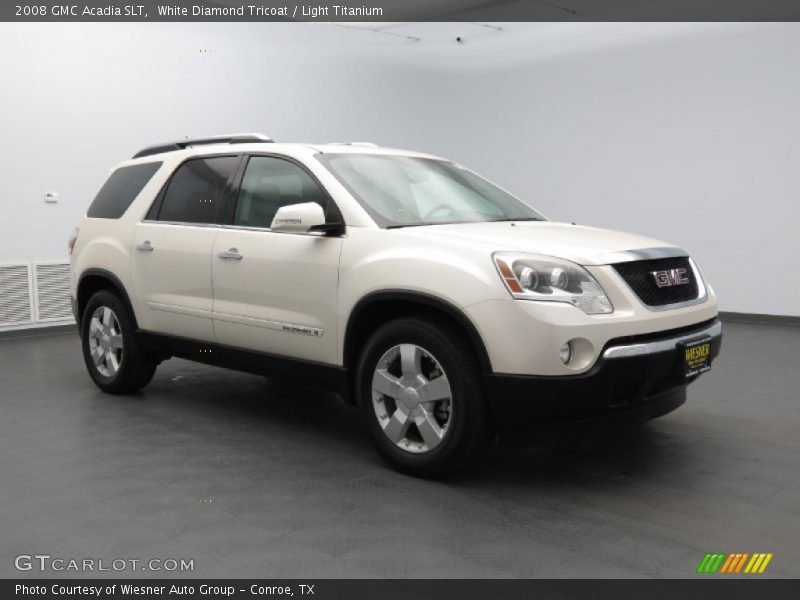 White Diamond Tricoat / Light Titanium 2008 GMC Acadia SLT