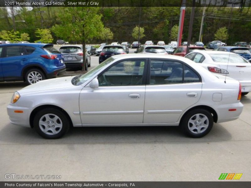 Silver Mist / Gray 2005 Hyundai Accent GLS Sedan