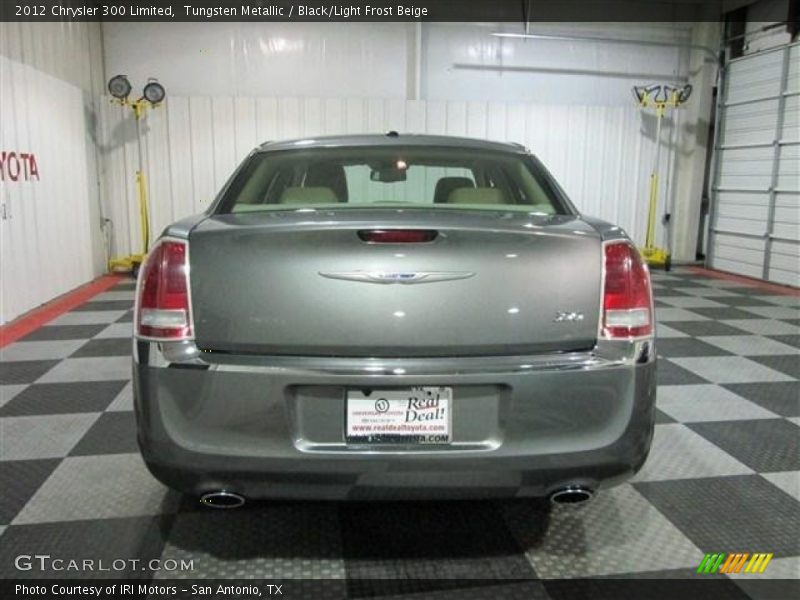 Tungsten Metallic / Black/Light Frost Beige 2012 Chrysler 300 Limited