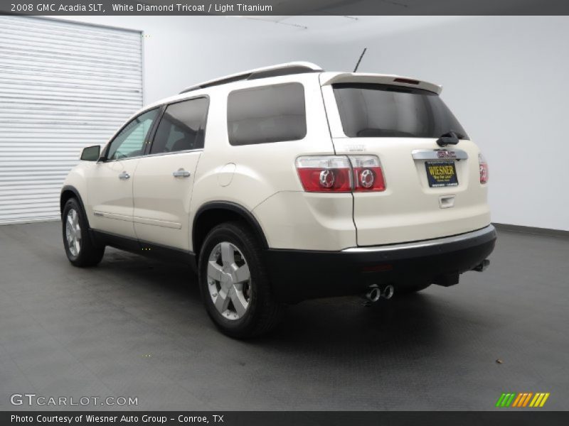 White Diamond Tricoat / Light Titanium 2008 GMC Acadia SLT