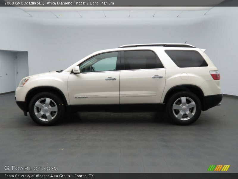 White Diamond Tricoat / Light Titanium 2008 GMC Acadia SLT