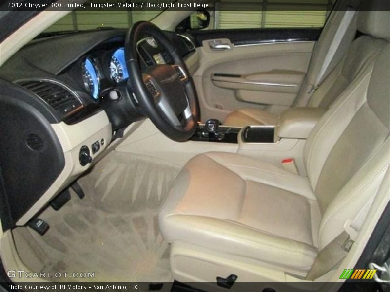 Tungsten Metallic / Black/Light Frost Beige 2012 Chrysler 300 Limited