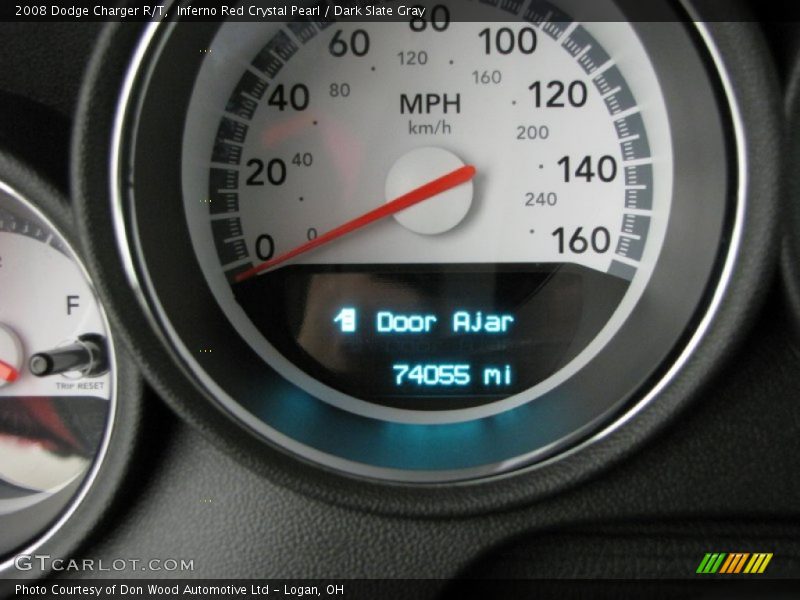 Inferno Red Crystal Pearl / Dark Slate Gray 2008 Dodge Charger R/T