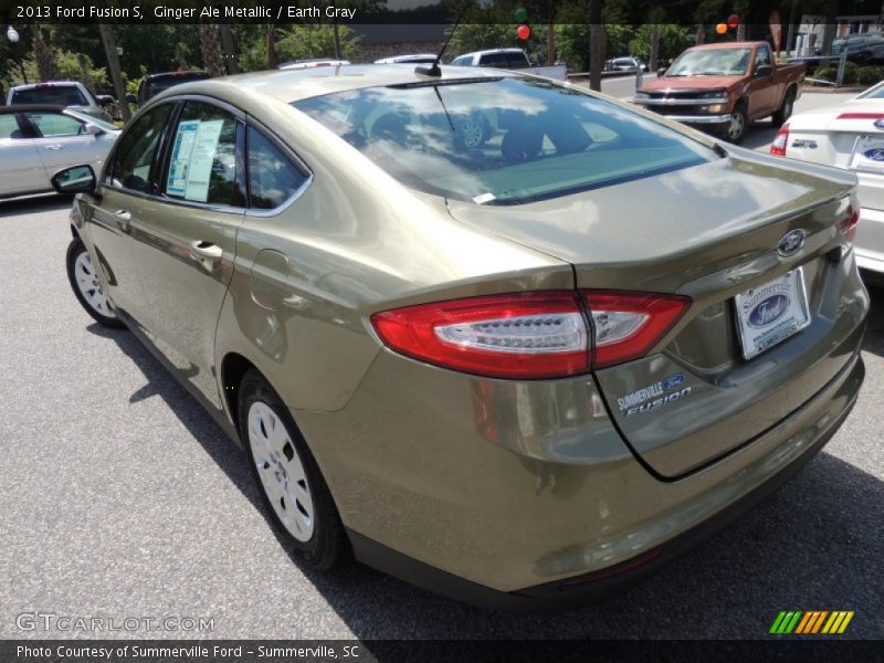 Ginger Ale Metallic / Earth Gray 2013 Ford Fusion S