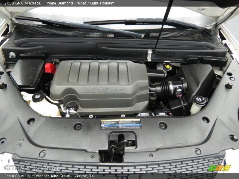 White Diamond Tricoat / Light Titanium 2008 GMC Acadia SLT
