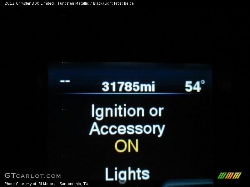 Tungsten Metallic / Black/Light Frost Beige 2012 Chrysler 300 Limited