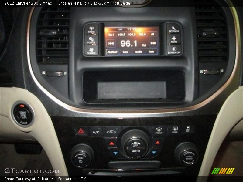 Tungsten Metallic / Black/Light Frost Beige 2012 Chrysler 300 Limited
