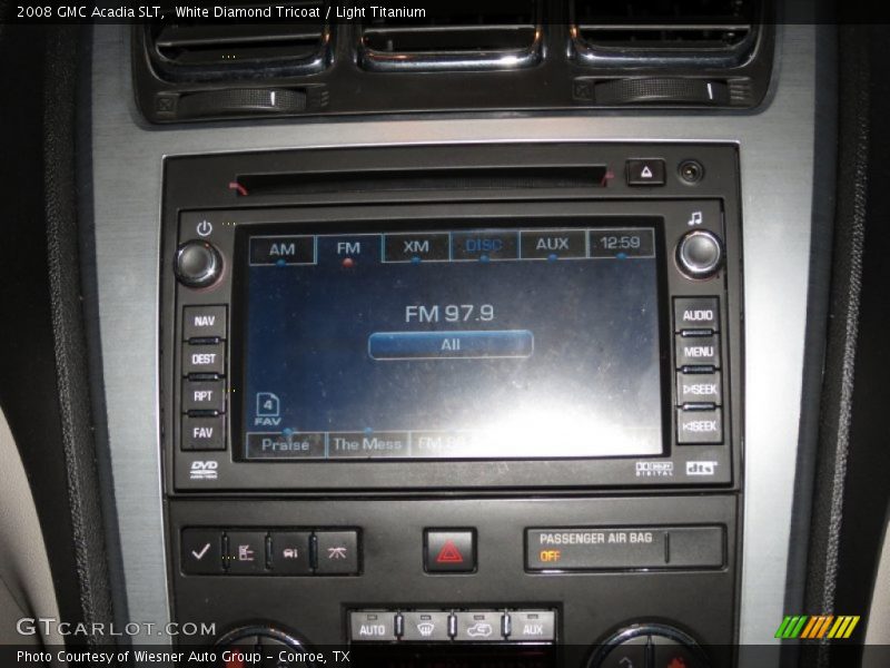 White Diamond Tricoat / Light Titanium 2008 GMC Acadia SLT