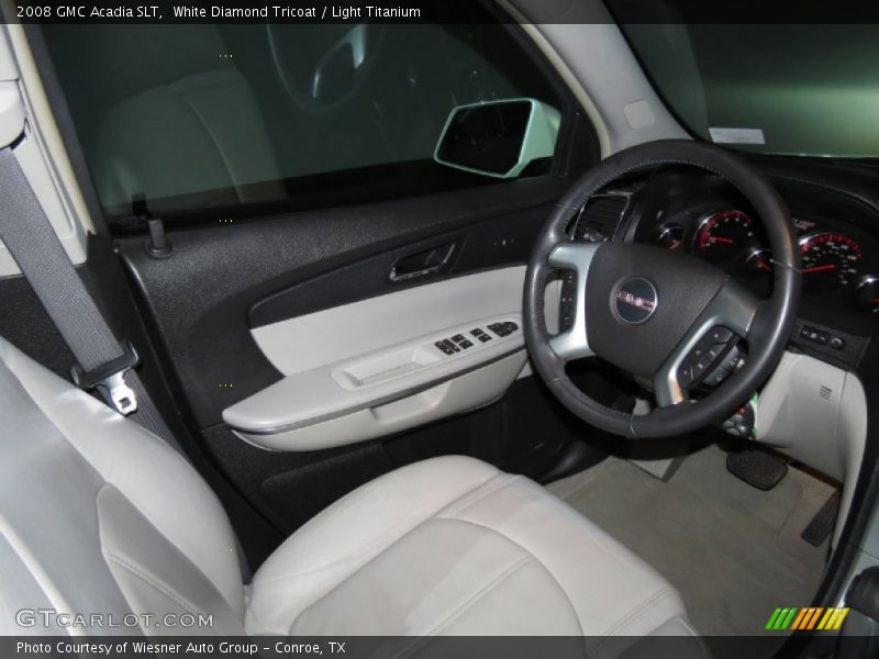 White Diamond Tricoat / Light Titanium 2008 GMC Acadia SLT
