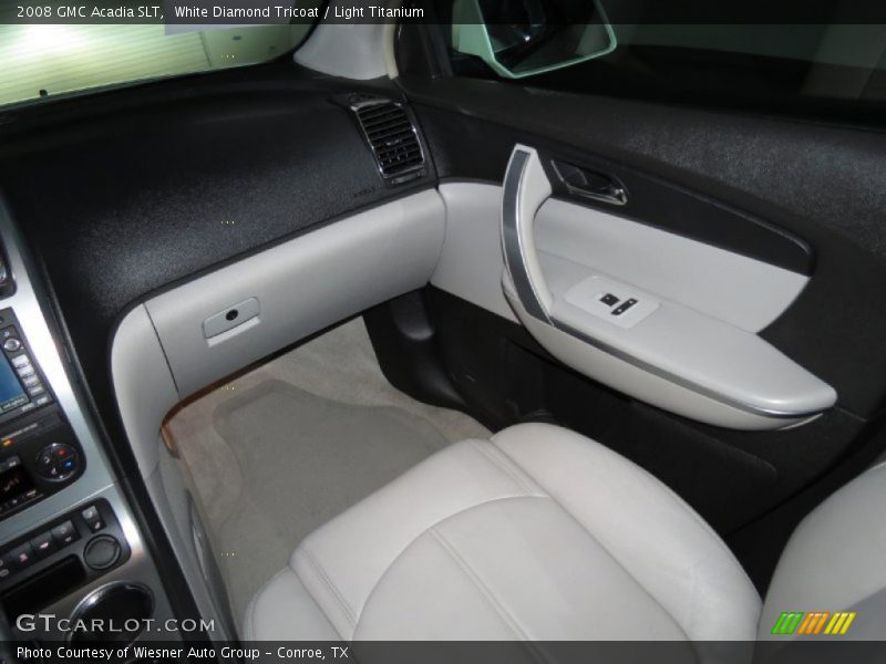 White Diamond Tricoat / Light Titanium 2008 GMC Acadia SLT