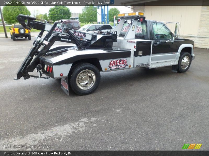 Onyx Black / Pewter 2002 GMC Sierra 3500 SL Regular Cab Tow Truck