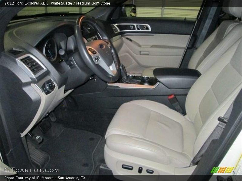 White Suede / Medium Light Stone 2012 Ford Explorer XLT