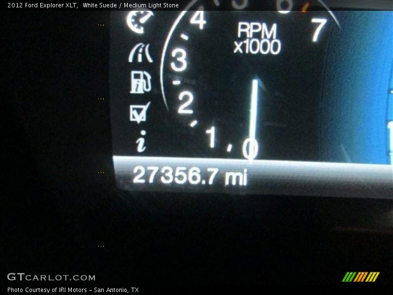 White Suede / Medium Light Stone 2012 Ford Explorer XLT