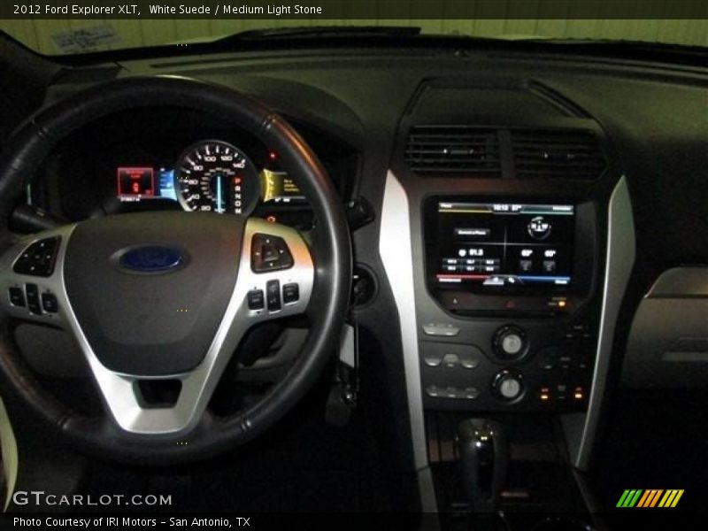 White Suede / Medium Light Stone 2012 Ford Explorer XLT