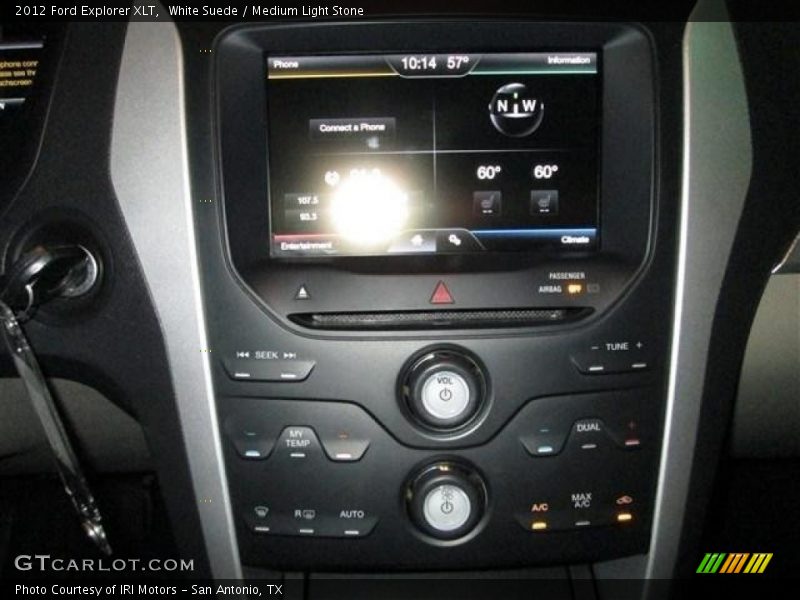 White Suede / Medium Light Stone 2012 Ford Explorer XLT
