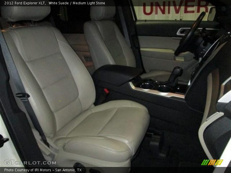 White Suede / Medium Light Stone 2012 Ford Explorer XLT