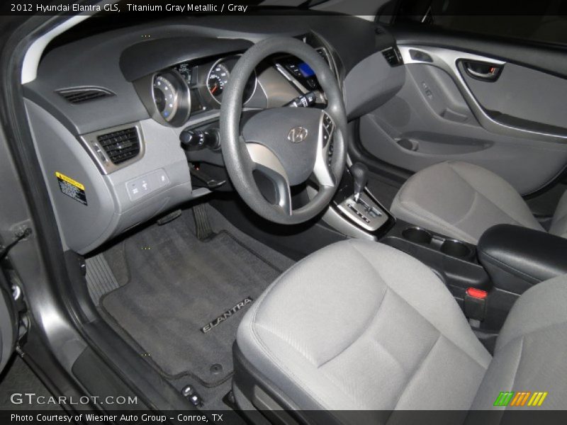 Titanium Gray Metallic / Gray 2012 Hyundai Elantra GLS