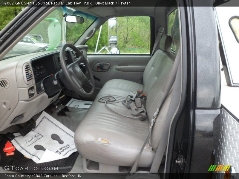 Onyx Black / Pewter 2002 GMC Sierra 3500 SL Regular Cab Tow Truck