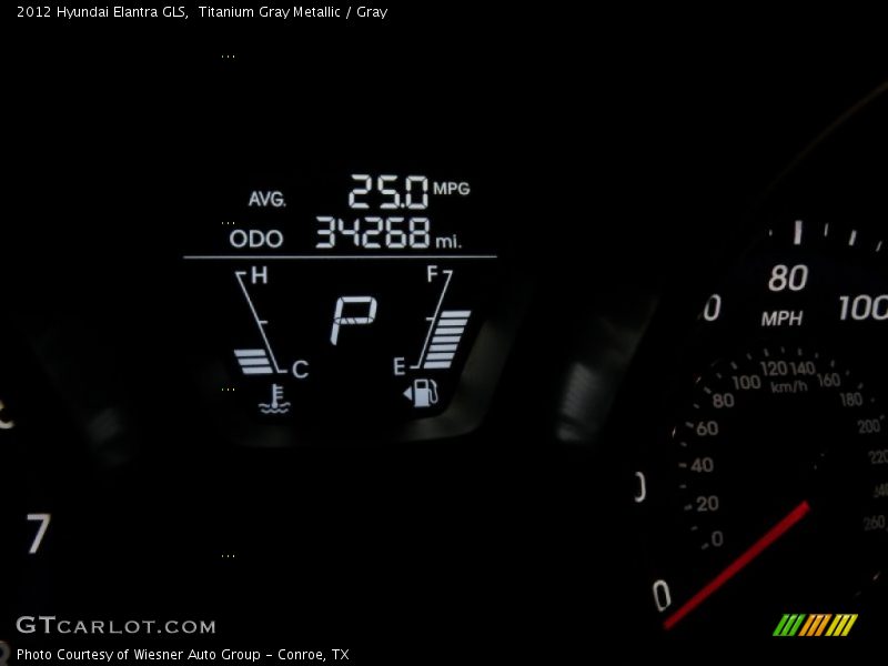 Titanium Gray Metallic / Gray 2012 Hyundai Elantra GLS