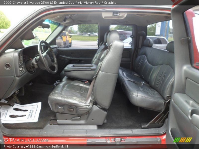  2002 Silverado 2500 LS Extended Cab 4x4 Graphite Interior