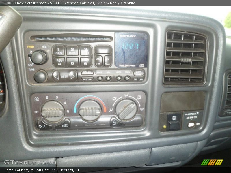Victory Red / Graphite 2002 Chevrolet Silverado 2500 LS Extended Cab 4x4
