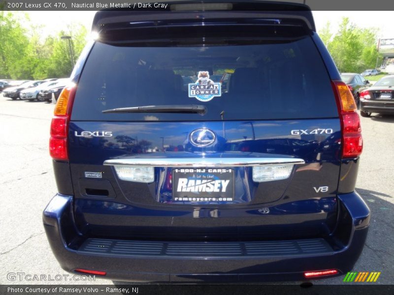 Nautical Blue Metallic / Dark Gray 2007 Lexus GX 470