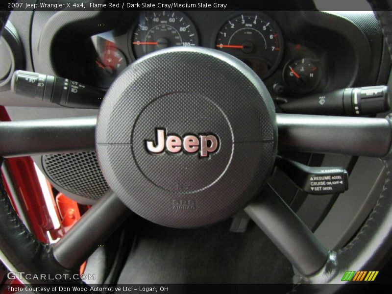 Flame Red / Dark Slate Gray/Medium Slate Gray 2007 Jeep Wrangler X 4x4