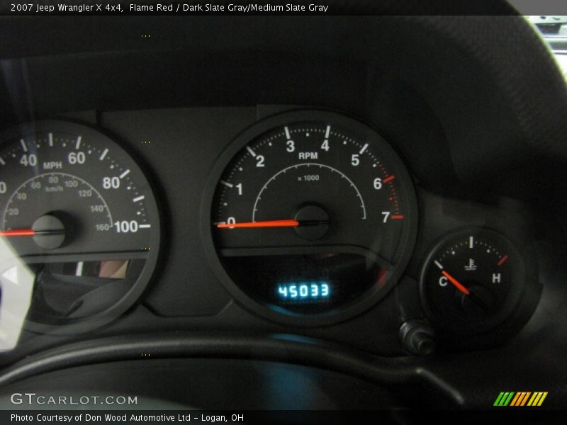 Flame Red / Dark Slate Gray/Medium Slate Gray 2007 Jeep Wrangler X 4x4