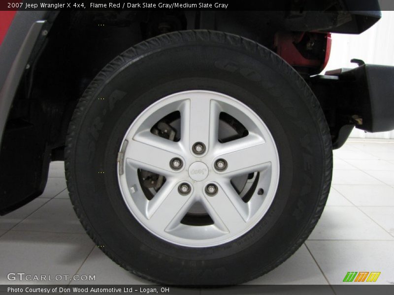 Flame Red / Dark Slate Gray/Medium Slate Gray 2007 Jeep Wrangler X 4x4