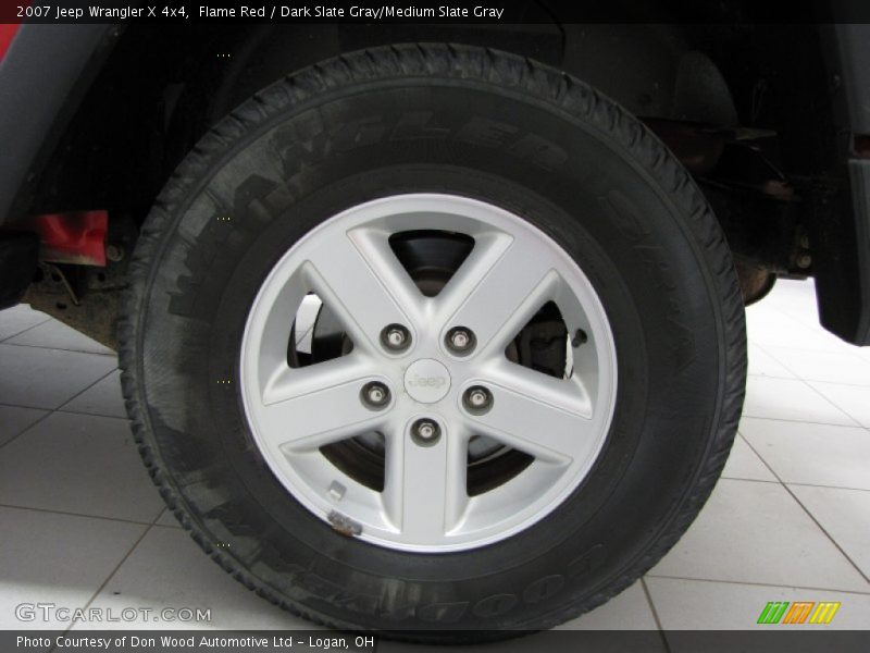 Flame Red / Dark Slate Gray/Medium Slate Gray 2007 Jeep Wrangler X 4x4