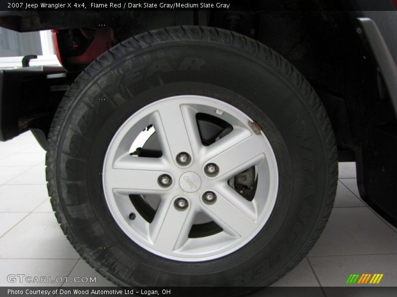 Flame Red / Dark Slate Gray/Medium Slate Gray 2007 Jeep Wrangler X 4x4