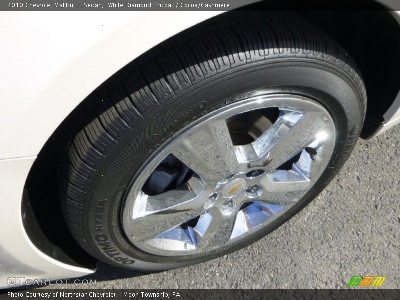 White Diamond Tricoat / Cocoa/Cashmere 2010 Chevrolet Malibu LT Sedan