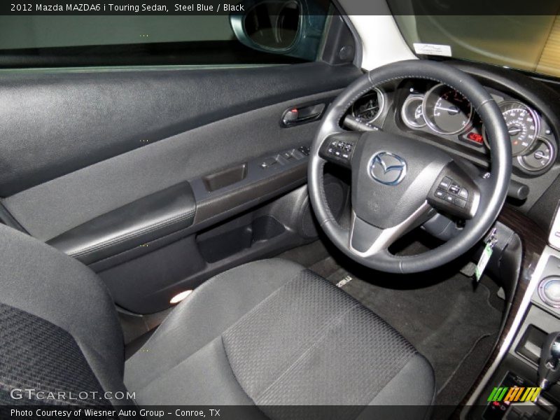 Steel Blue / Black 2012 Mazda MAZDA6 i Touring Sedan