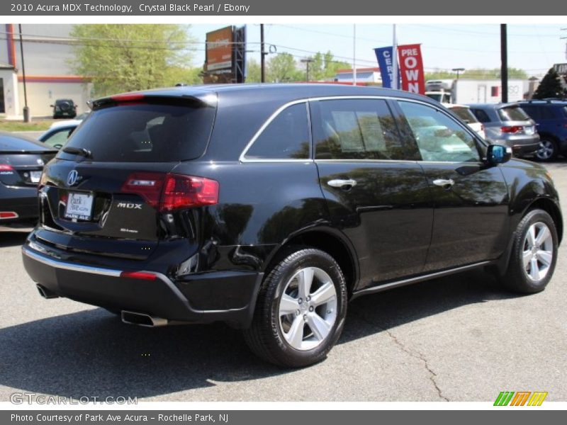 Crystal Black Pearl / Ebony 2010 Acura MDX Technology
