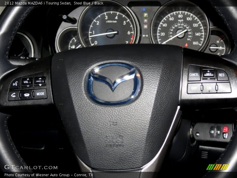Steel Blue / Black 2012 Mazda MAZDA6 i Touring Sedan