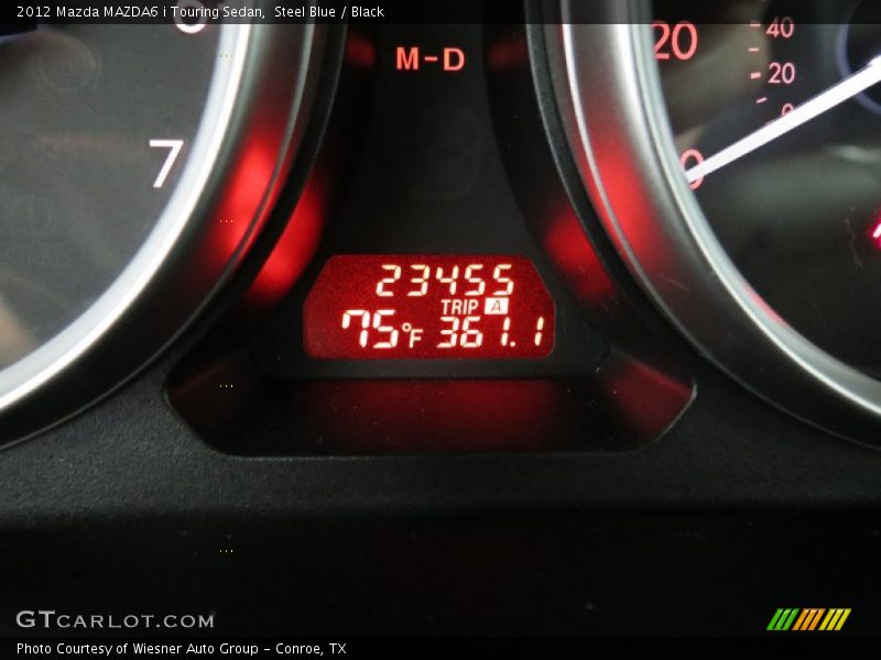 Steel Blue / Black 2012 Mazda MAZDA6 i Touring Sedan