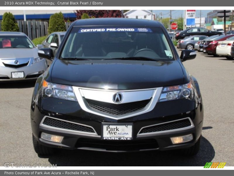 Crystal Black Pearl / Ebony 2010 Acura MDX Technology