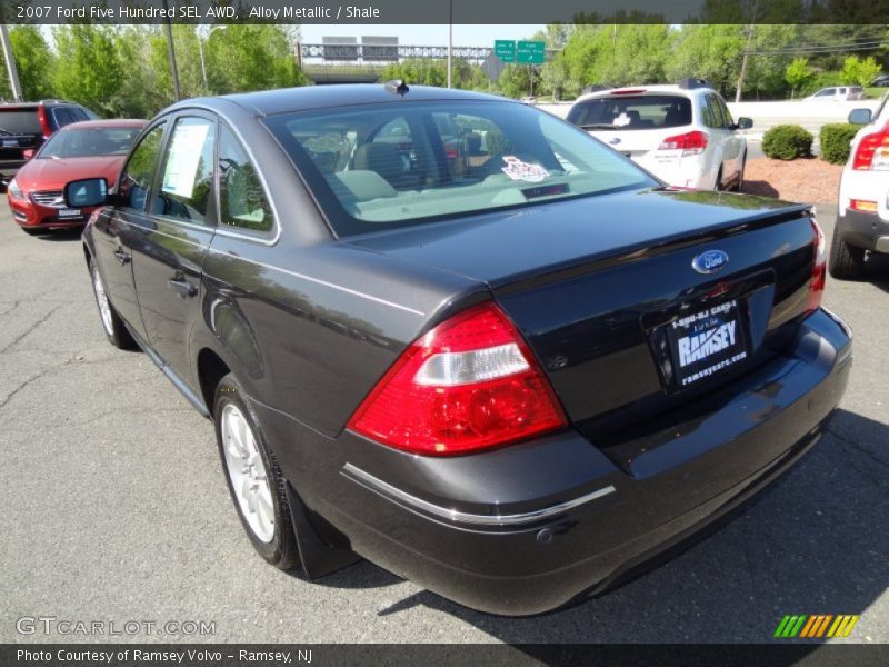 Alloy Metallic / Shale 2007 Ford Five Hundred SEL AWD