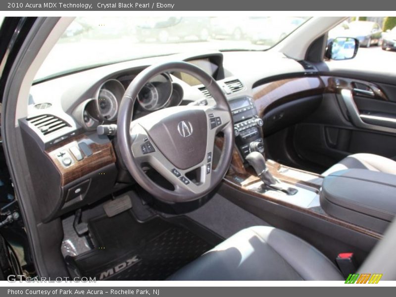 Crystal Black Pearl / Ebony 2010 Acura MDX Technology