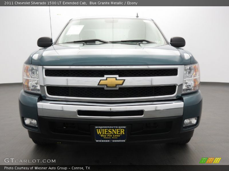 Blue Granite Metallic / Ebony 2011 Chevrolet Silverado 1500 LT Extended Cab