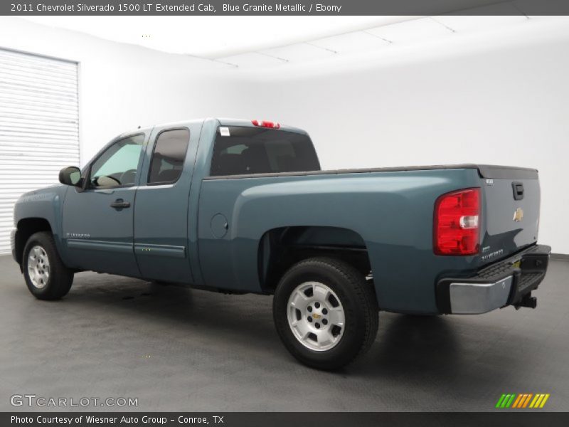 Blue Granite Metallic / Ebony 2011 Chevrolet Silverado 1500 LT Extended Cab