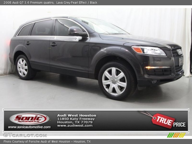 Lava Grey Pearl Effect / Black 2008 Audi Q7 3.6 Premium quattro