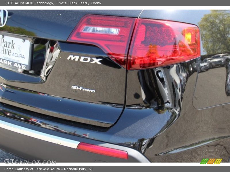 Crystal Black Pearl / Ebony 2010 Acura MDX Technology