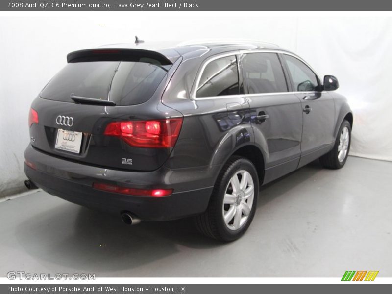 Lava Grey Pearl Effect / Black 2008 Audi Q7 3.6 Premium quattro