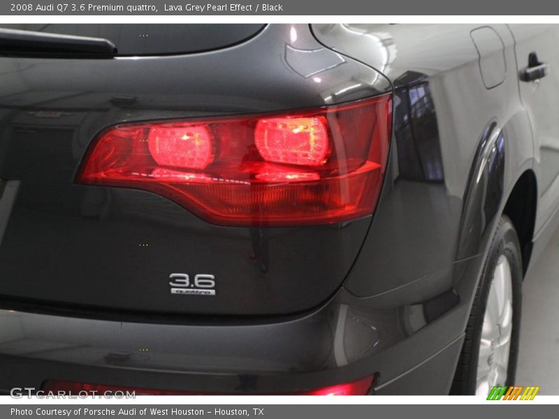 Lava Grey Pearl Effect / Black 2008 Audi Q7 3.6 Premium quattro