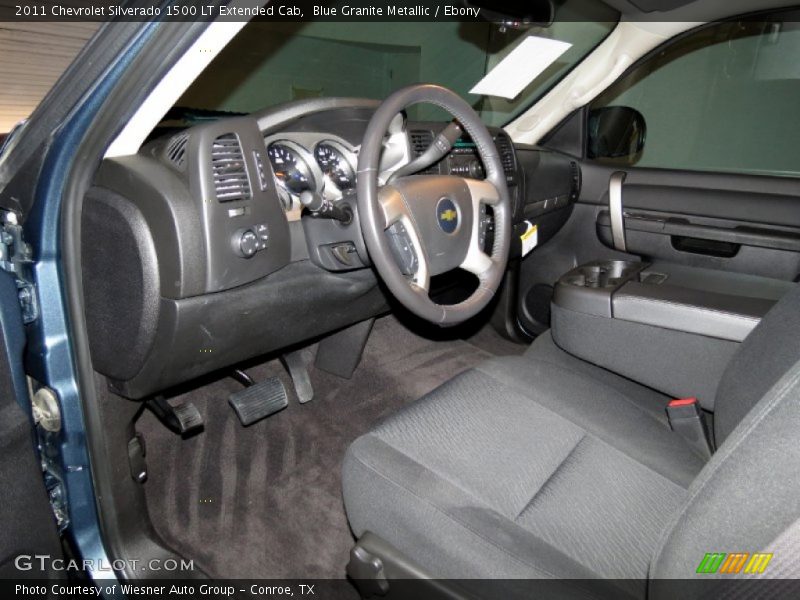Ebony Interior - 2011 Silverado 1500 LT Extended Cab 